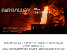 Tablet Screenshot of ferralloy.com
